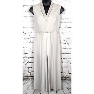 FRANCISCO COSTA x CALVIN KLEIN Minimalist Modern Column Maxi Dress Size 12 NWT